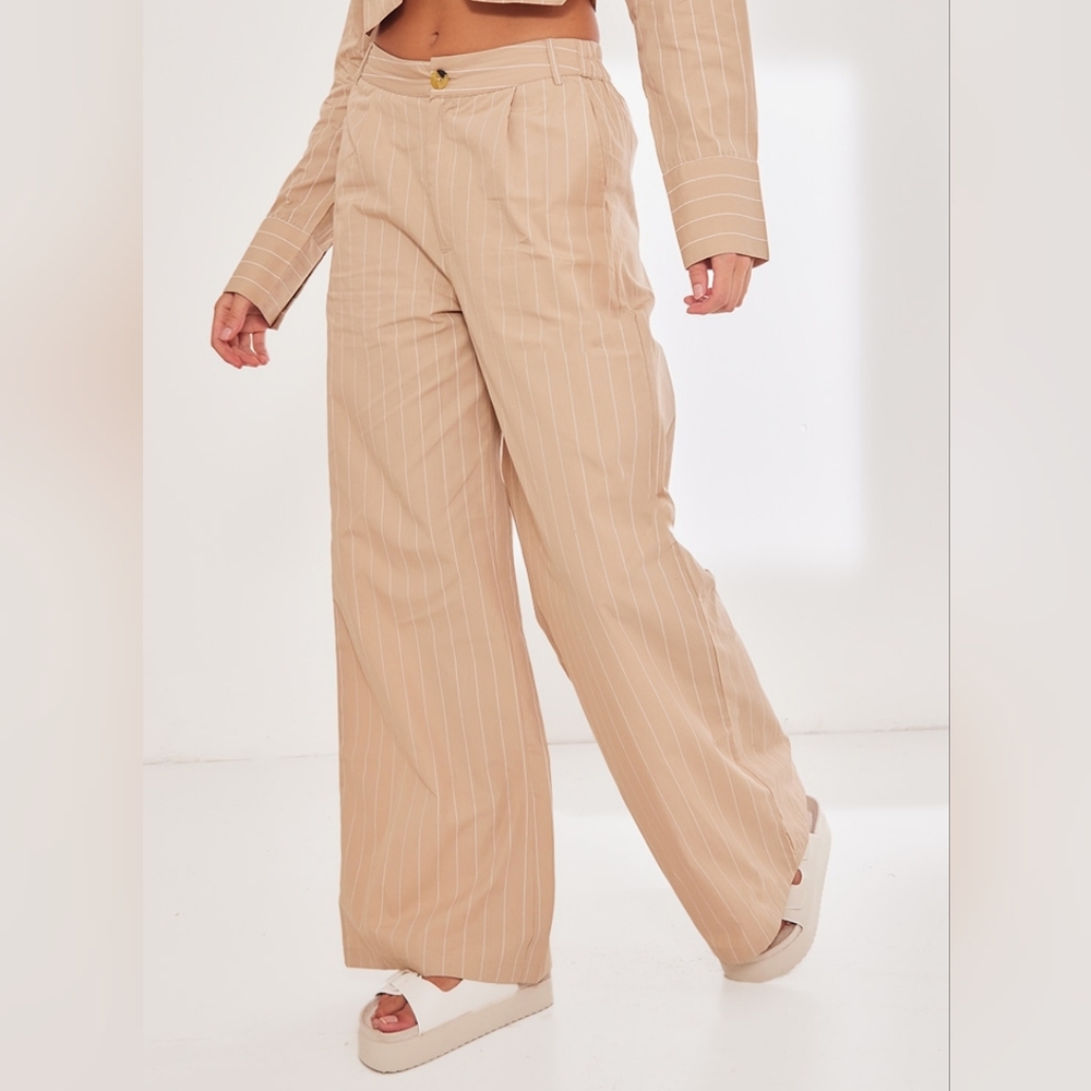 SOLD Women's Tan Striped Pants